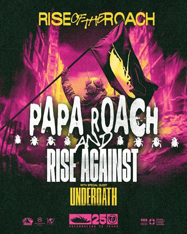 Papa Roach And Rise Against: ‘Rise Of The Roach’ 2025 U.S. Tour