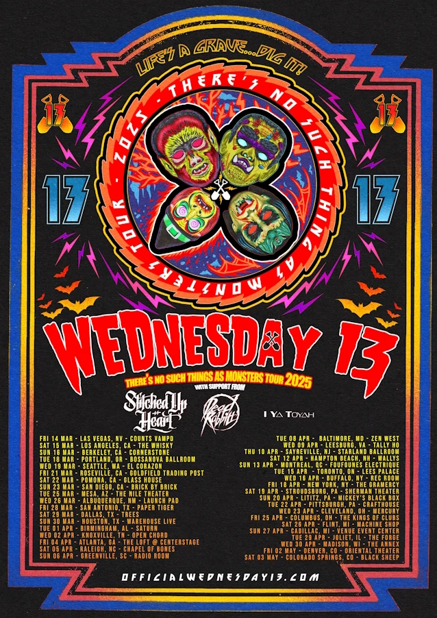 Wednesday 13 Announces 2025 North American Tour